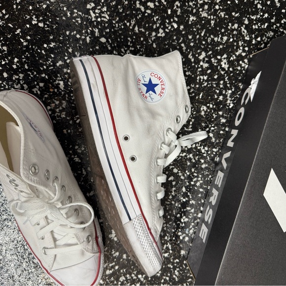 White Converee Chuck Taylor High-Top Sneakers - Picture 2 of 6